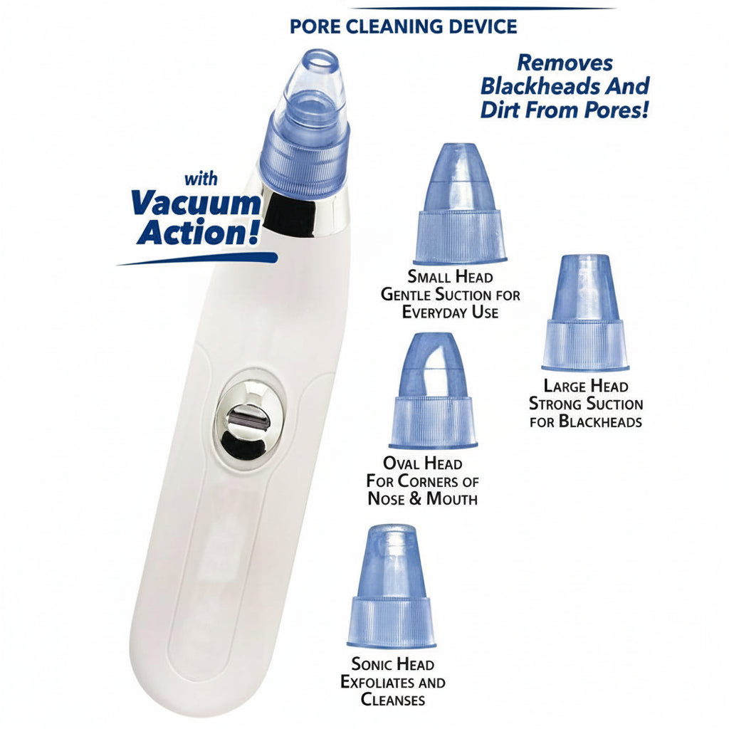 Complete set of the vacuum suction tool for skincare, including various probes.