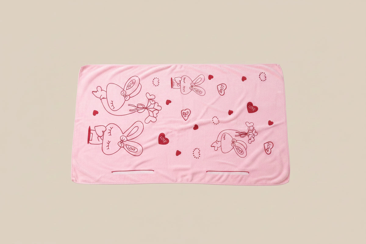Women wearable bath towel, cute print soft quick dry bathroom wrap (1 pc)