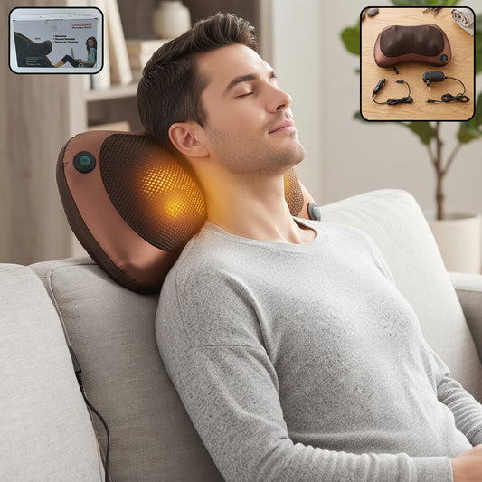 Professional Massage Pillow – Heat & Rollers | Velvet Wellness